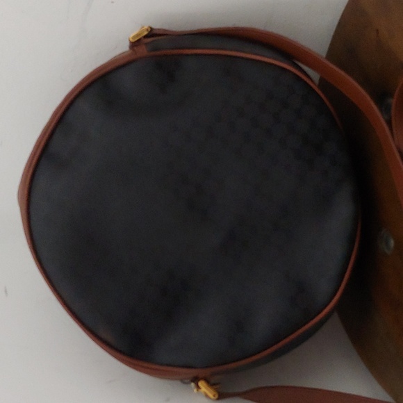 Authentic Vintage Gucci Interlocking GG Monogram Micro Guccissima Round Circle - Picture 3 of 9